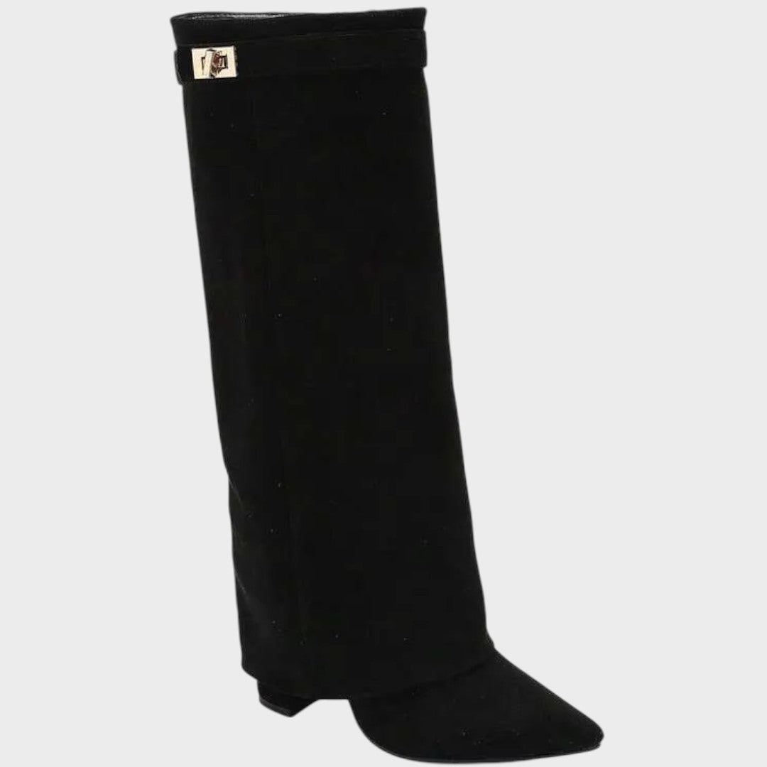 Lunara - Botas de Ante con Caña Alta