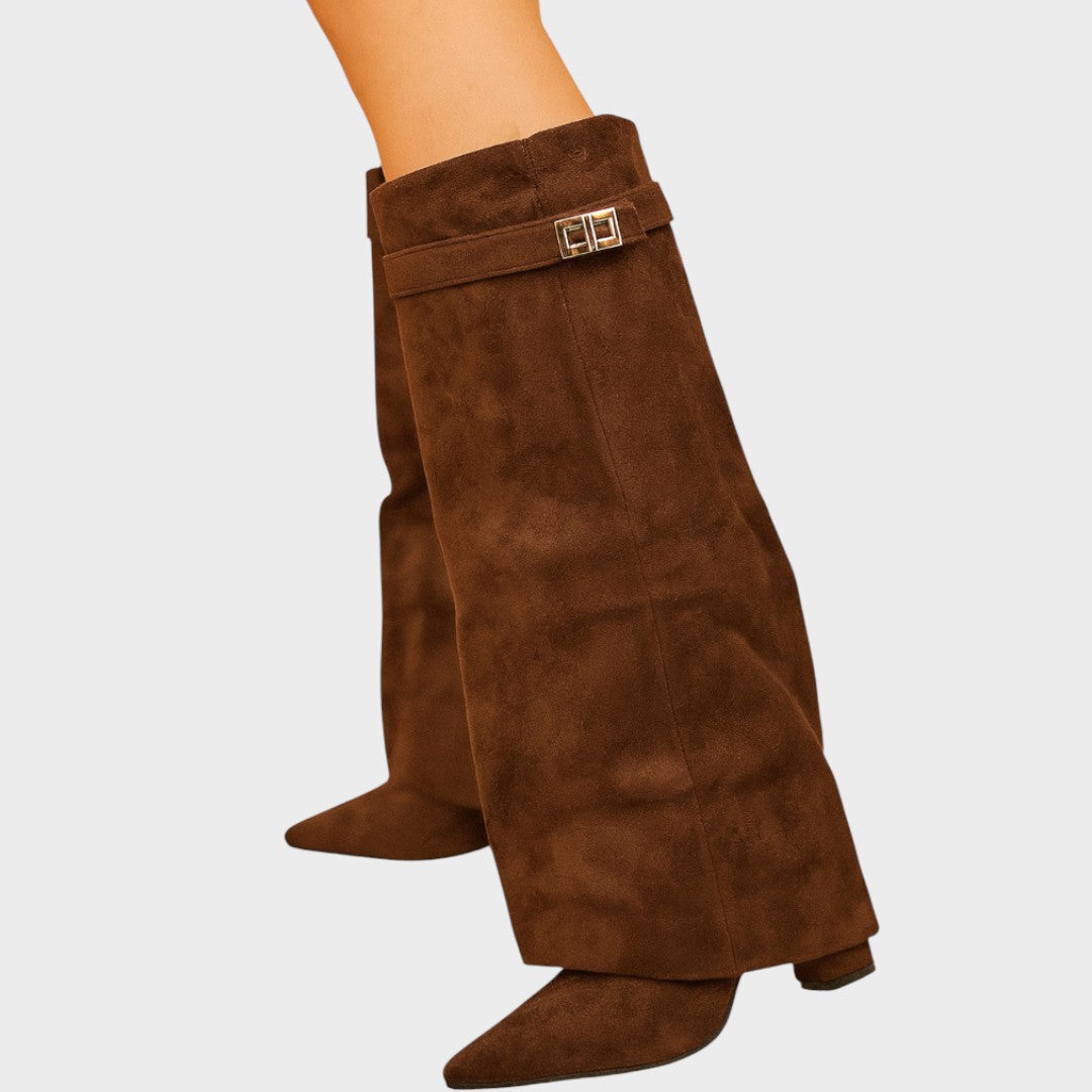 Lunara - Botas de Ante con Caña Alta