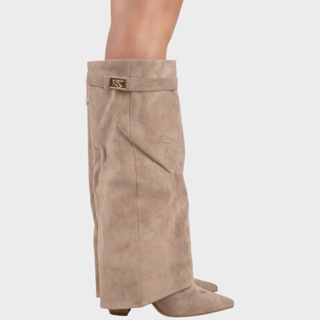 Lunara - Botas de Ante con Caña Alta