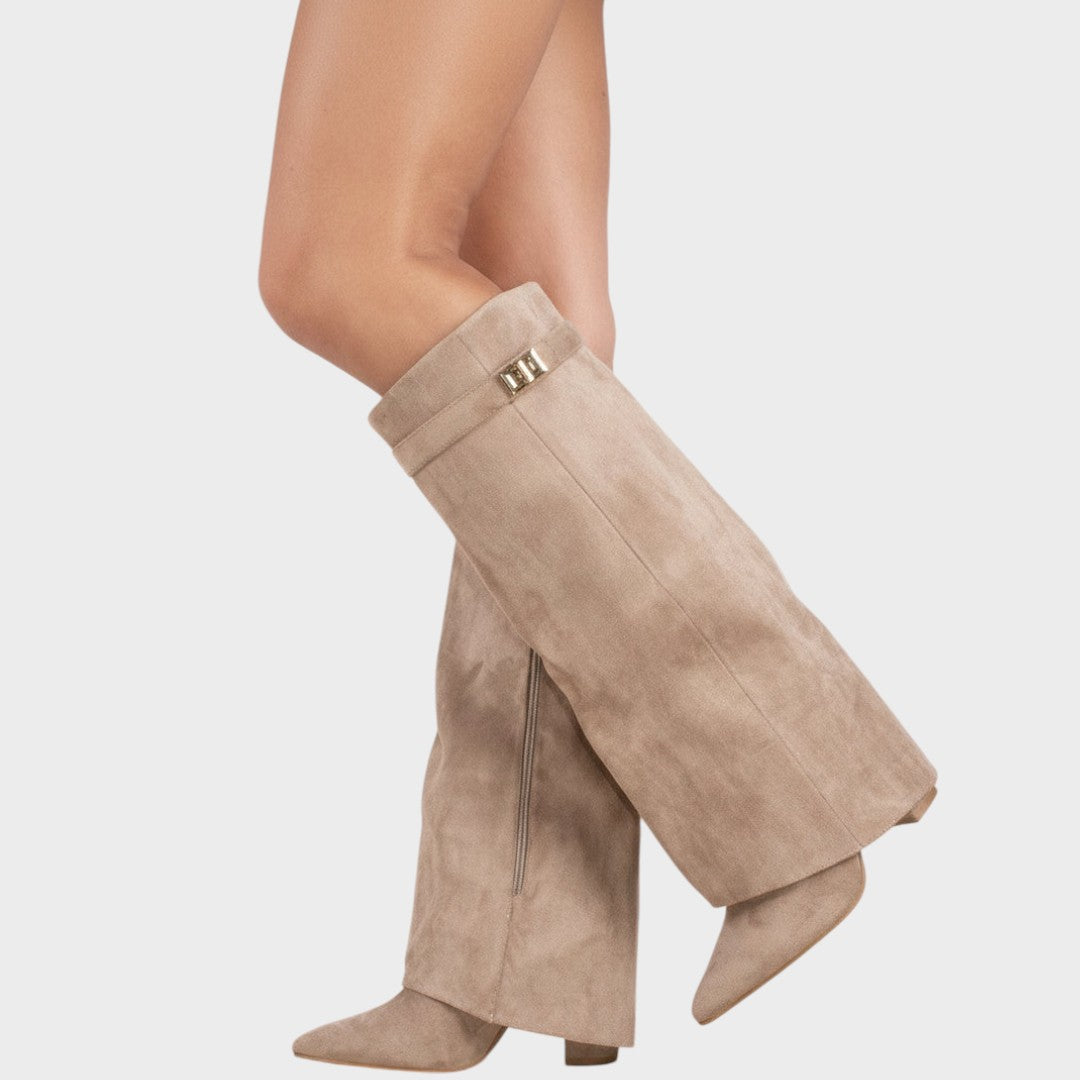 Lunara - Botas de Ante con Caña Alta