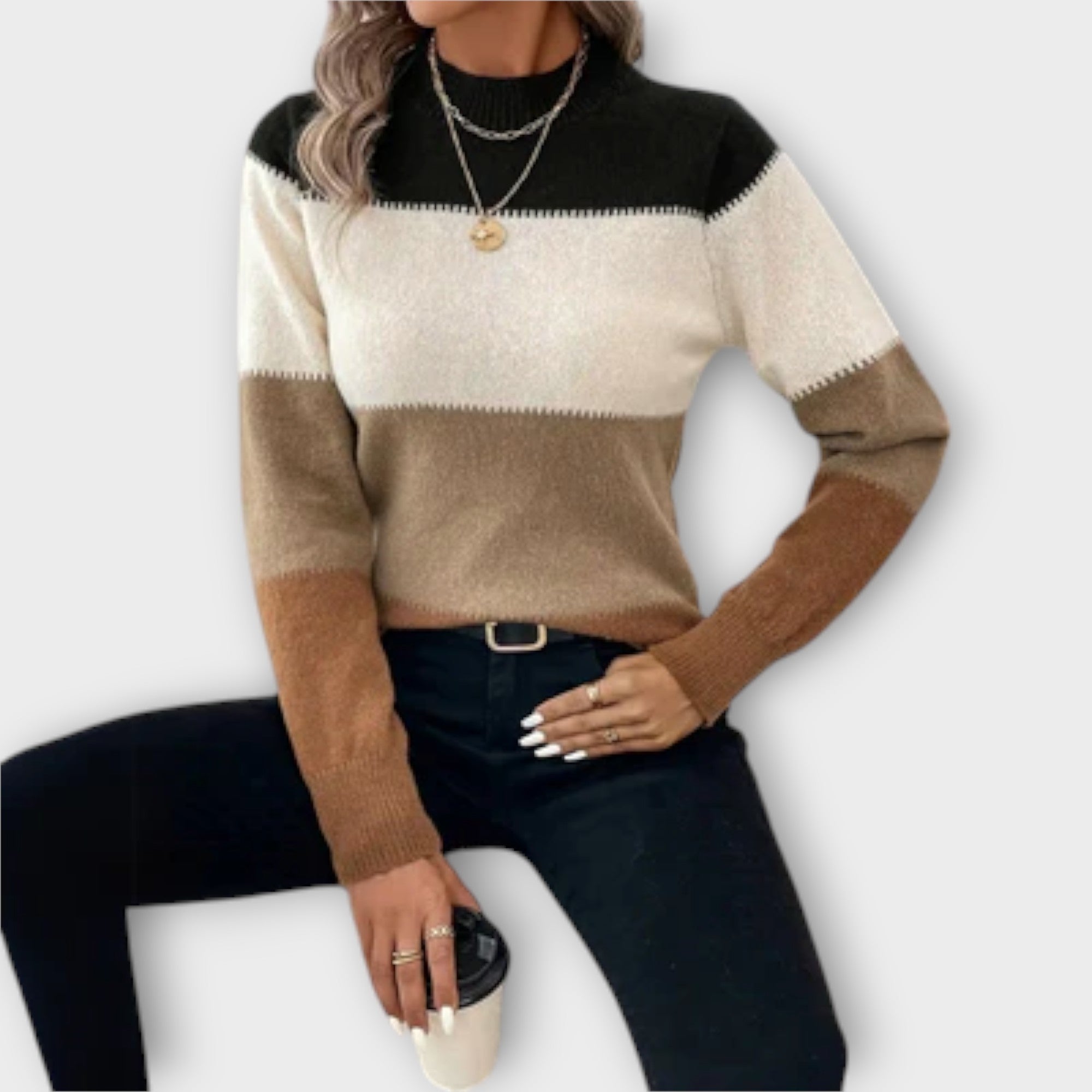 Nora-Suéter casual y elegante