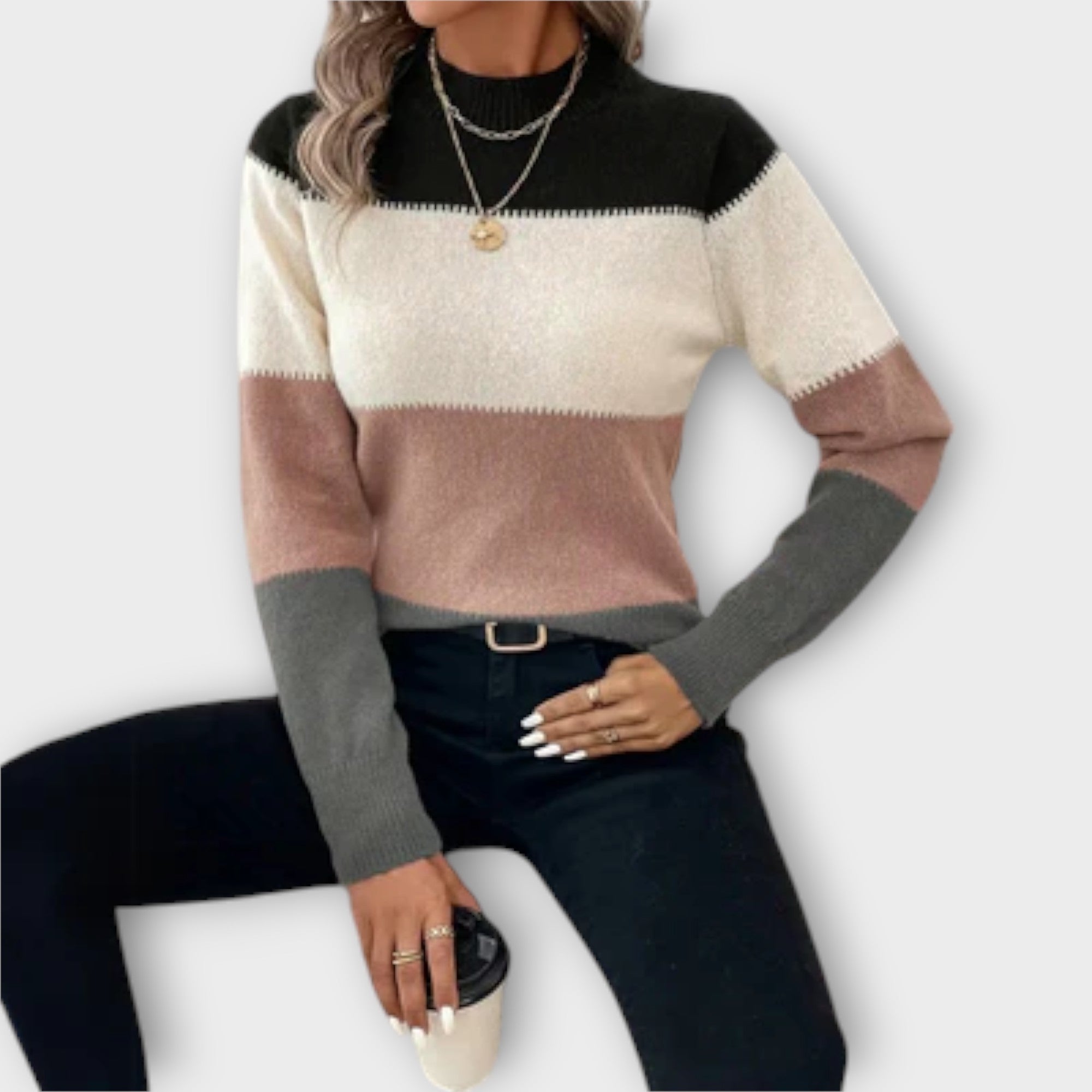 Nora-Suéter casual y elegante