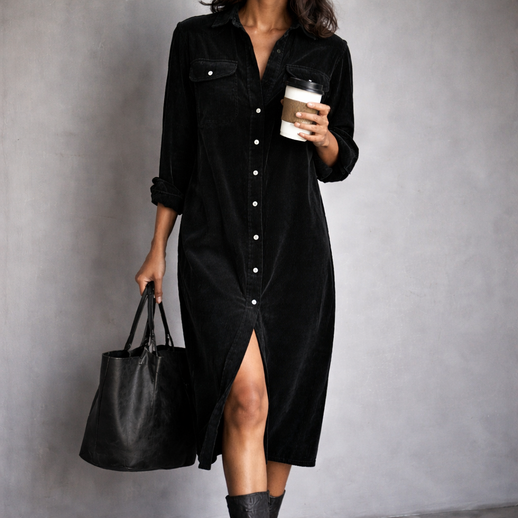 Estela- Vestido de pana