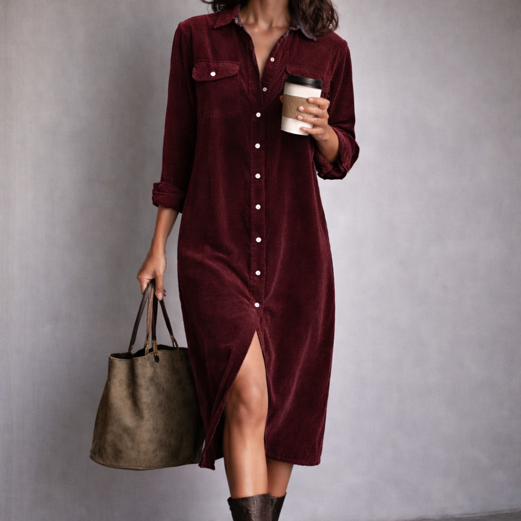 Estela- Vestido de pana