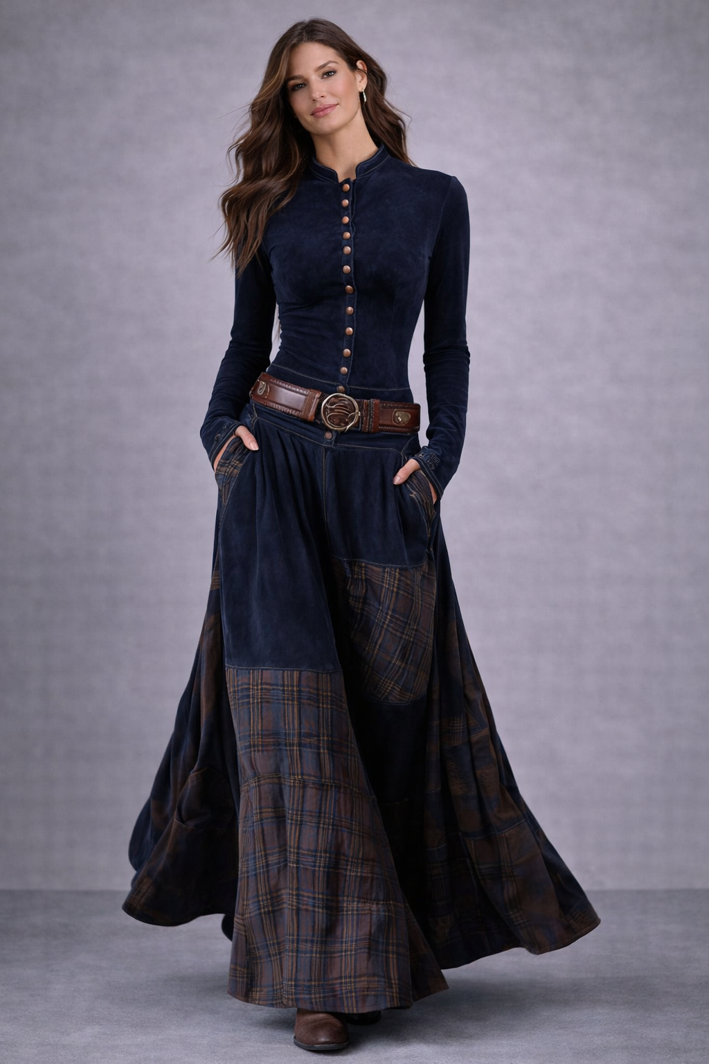 Malena- Vestido con cinturón