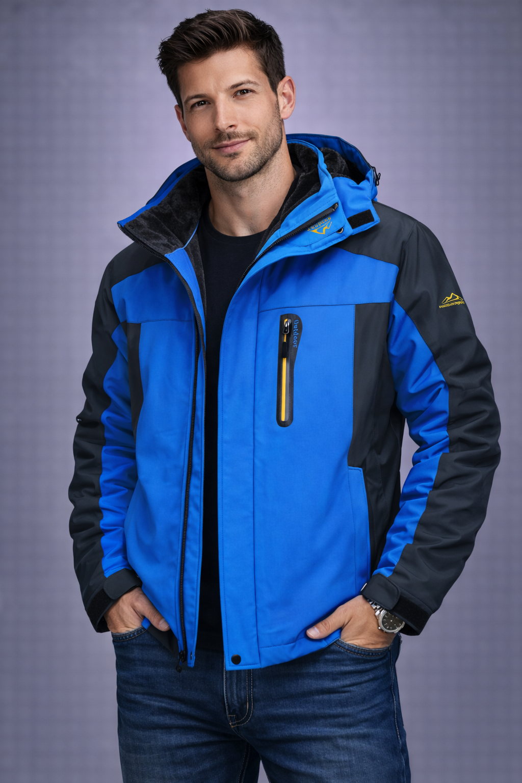 Héctor-Chaqueta de invierno impermeable y cortavientos