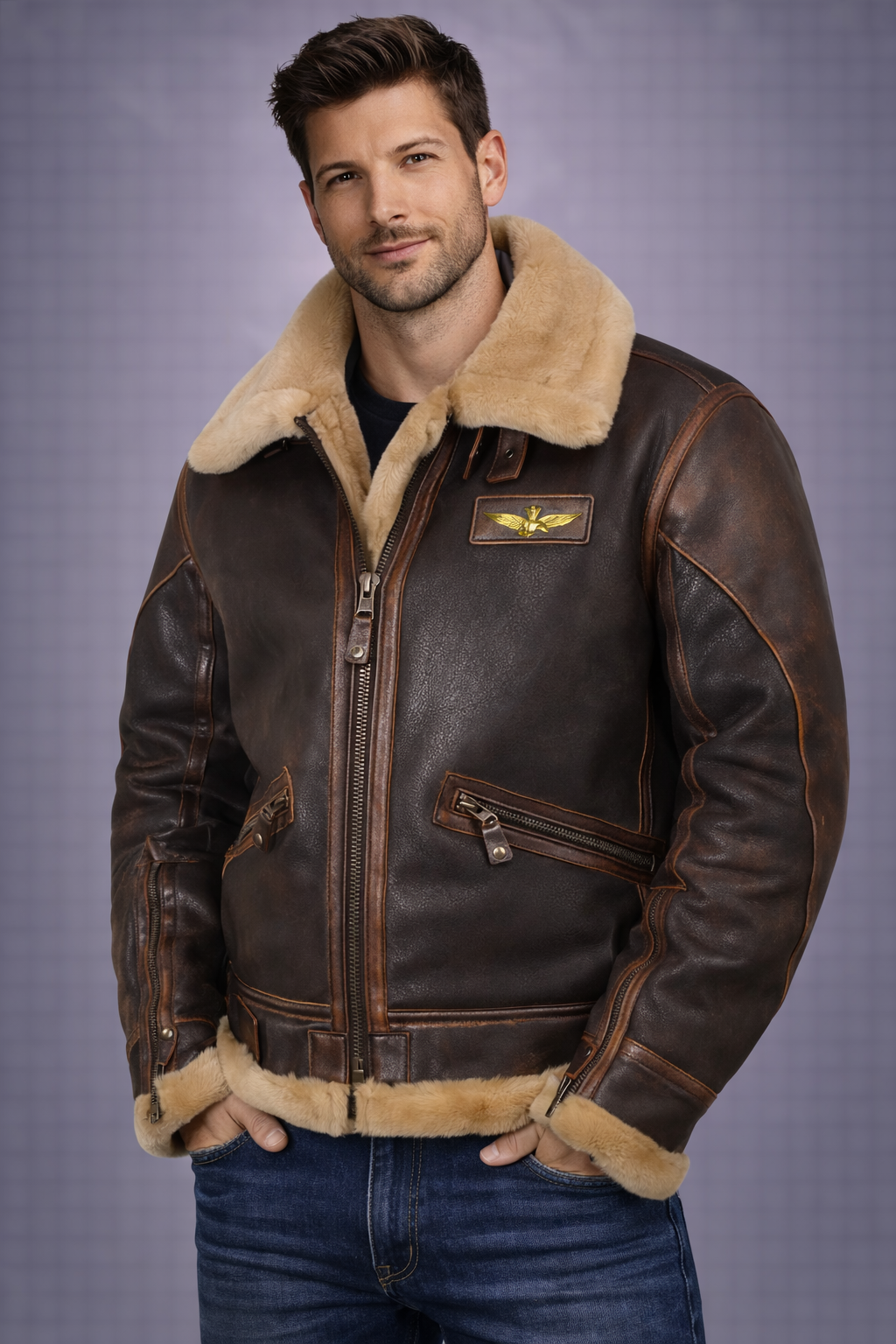 Noel- Chaqueta de aviador clásica