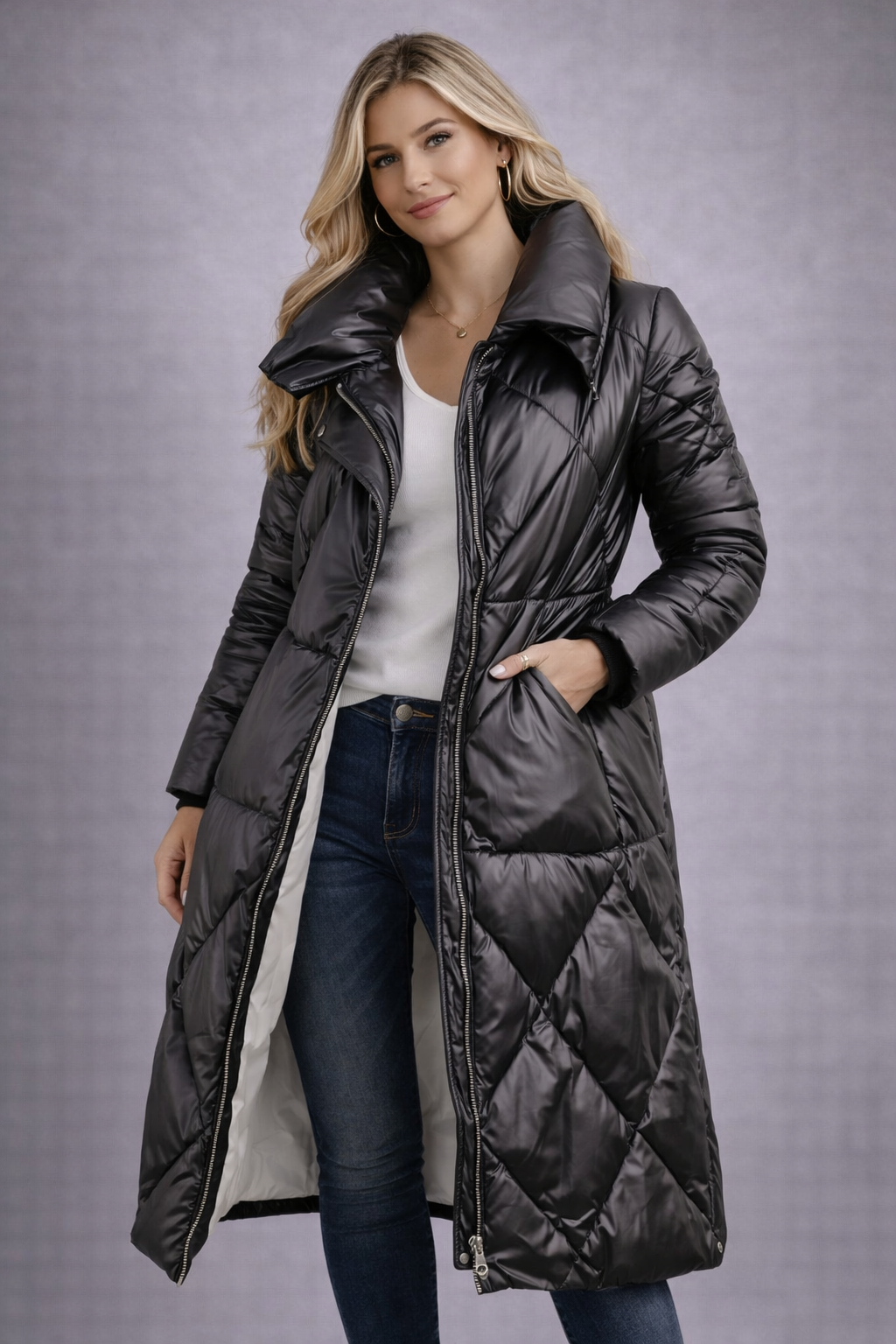 Débora- Chaqueta acolchada elegante