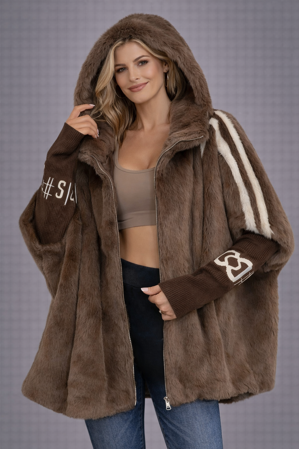 Camila - Abrigo suave de invierno con capucha