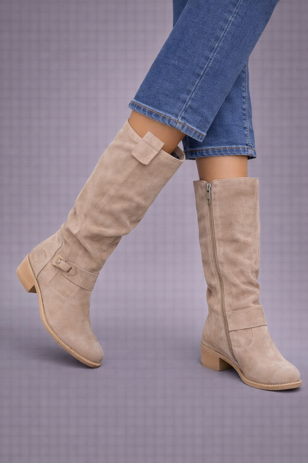 Zaira-Bota de Ante Elegante