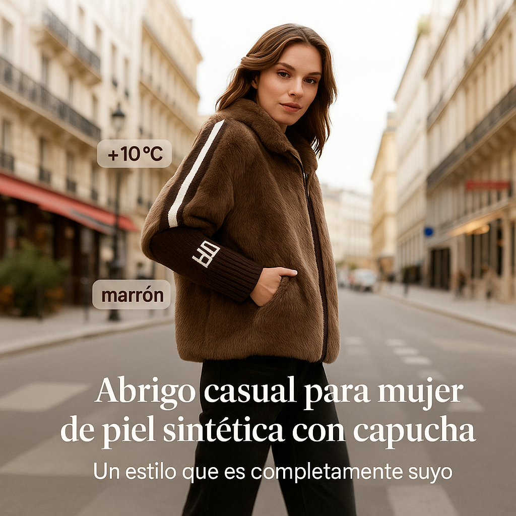 Camila | Abrigo suave de invierno con capucha