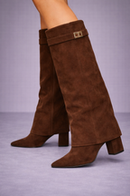 Lunara - Botas de Ante con Caña Alta