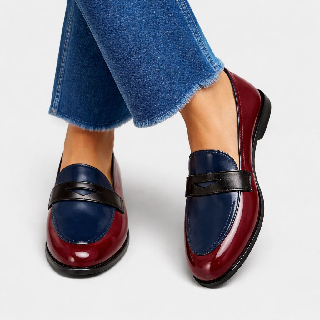 Aurora -Mocasines en Contraste