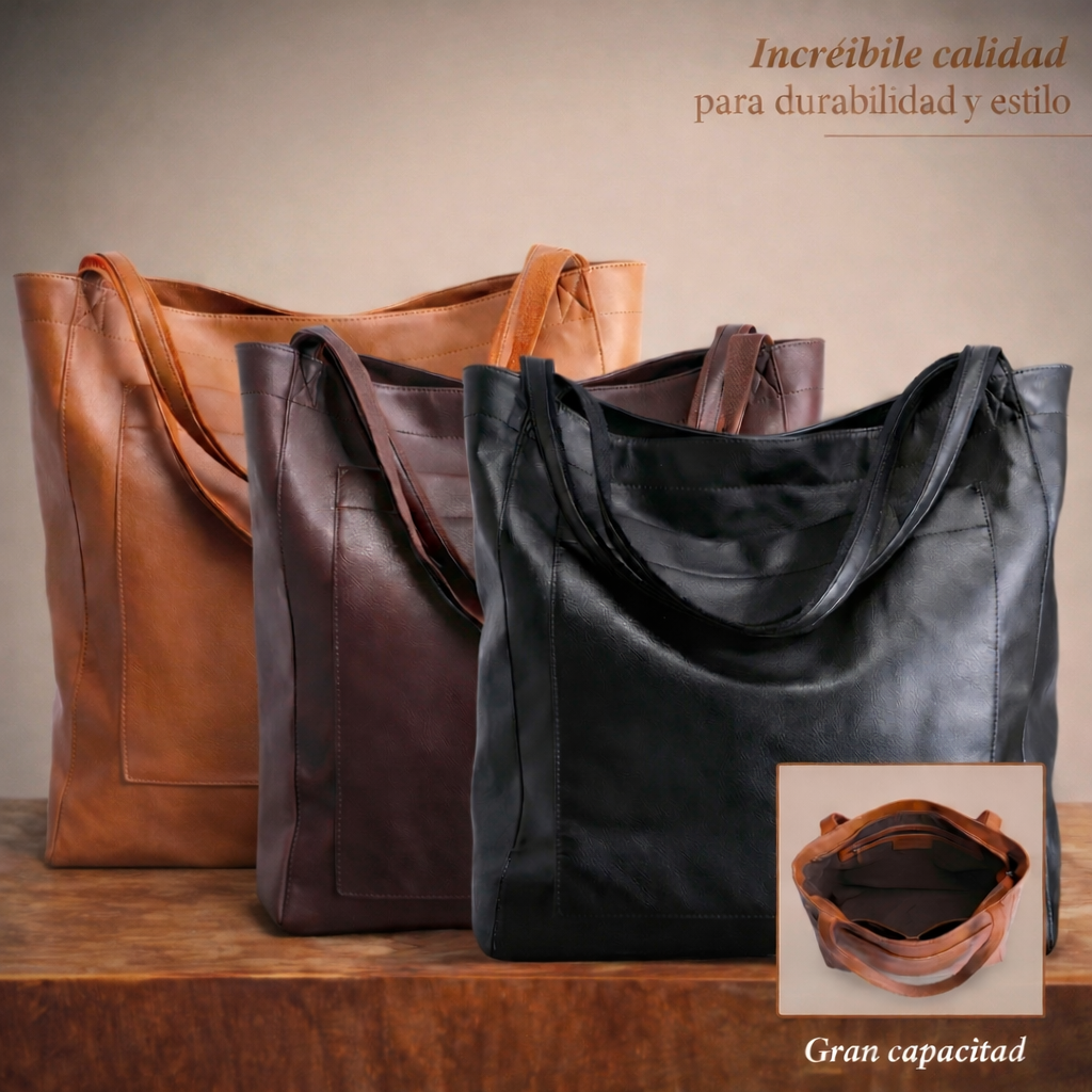 Aroa- Bolso de piel moderno y elegante