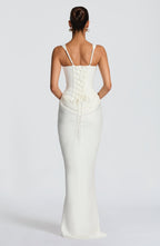 Leonor ❘ Vestido maxi de escote cuadrado