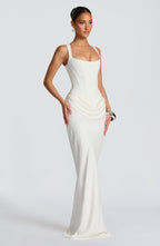 Leonor ❘ Vestido maxi de escote cuadrado