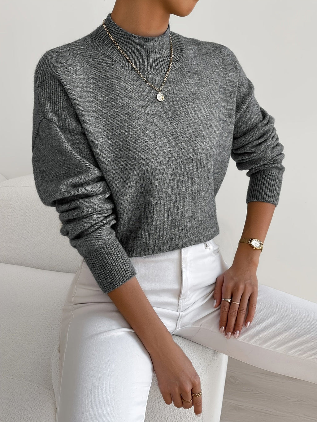 Elina -Jersey de punto premium con efecto cachemir