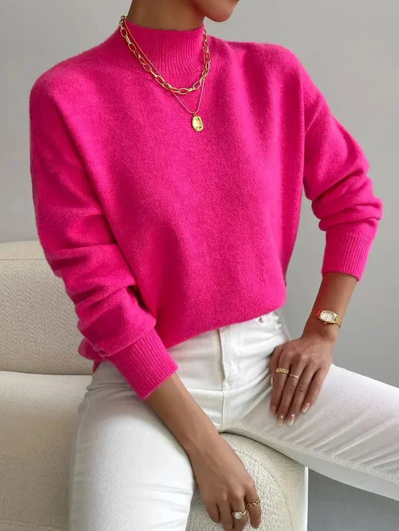 Elina -Jersey de punto premium con efecto cachemir