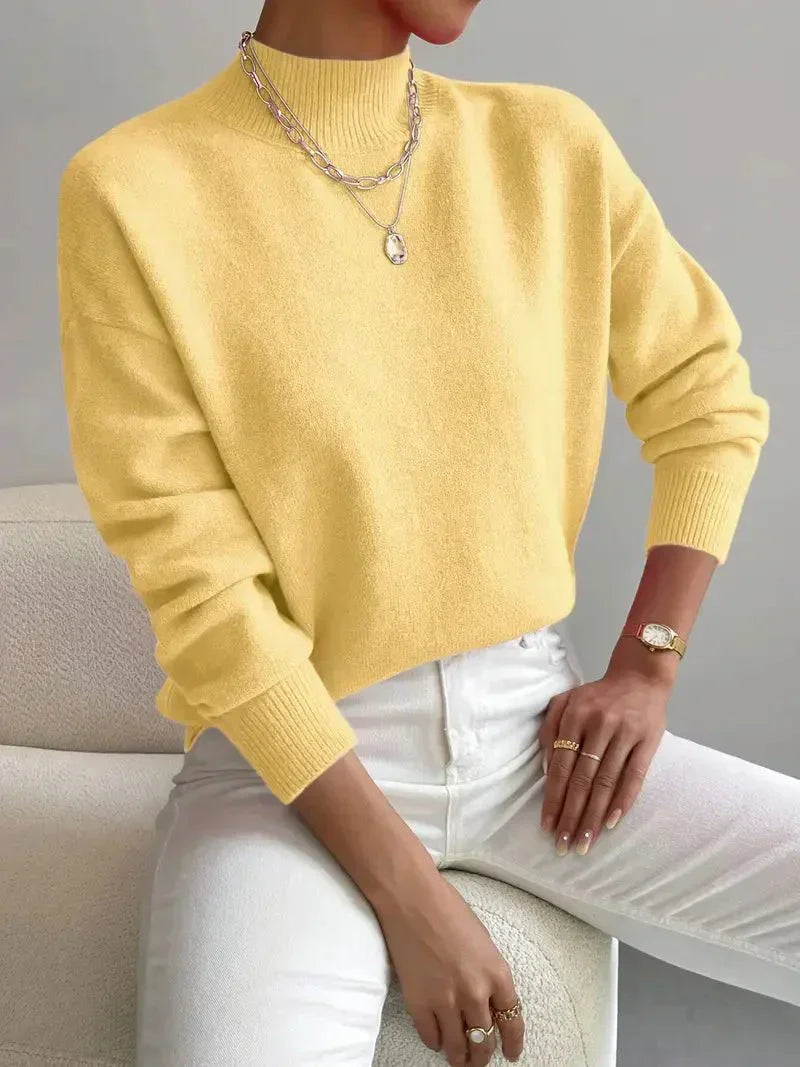 Elina -Jersey de punto premium con efecto cachemir