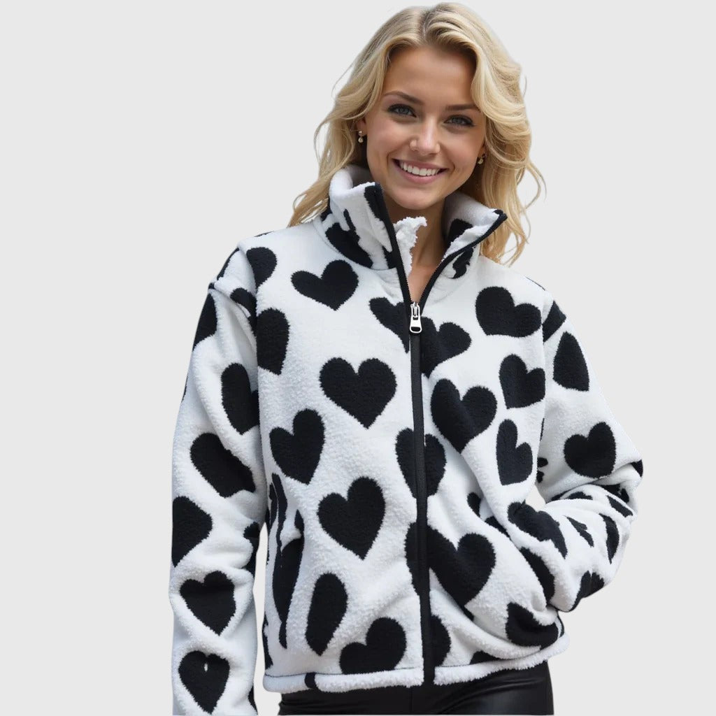 Azalea - Chaqueta Reversible con Corazón